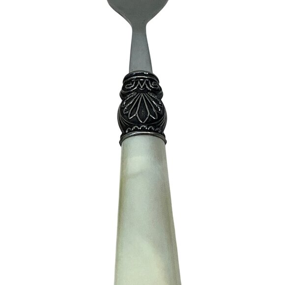 4 Orfevres Argent Sophia Cream Platium Stainless Salad Forks 8 1/8" - Picture 3 of 5